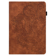 Pouzdro s klopou pro Xiaomi Redmi Pad SE 11", flower, hnědé