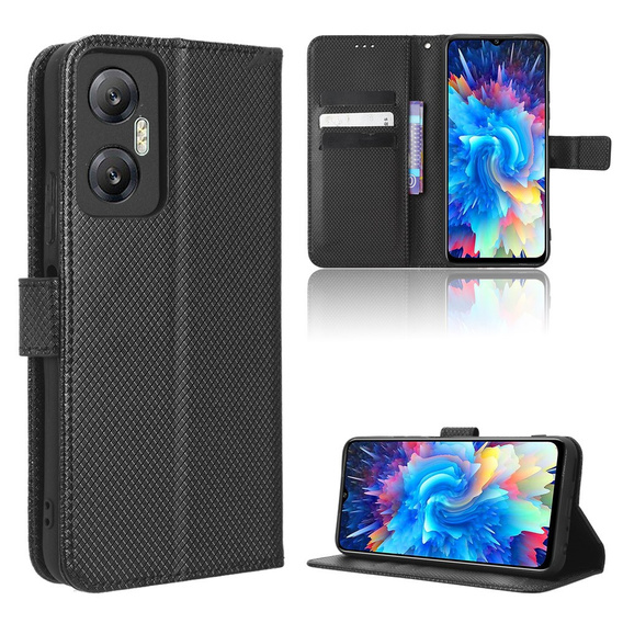 Klopové pouzdro pro Infinix Hot 20 5G, Wallet Smart Magnet Case, černé