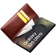 Flipové pouzdro pro Samsung Galaxy S25 Ultra, QIALINO Leather Wallet, tmavě hnědá