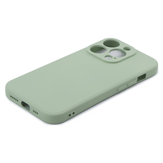 Pouzdro pro iPhone 15 Pro Max, Silicone Lite, zelené