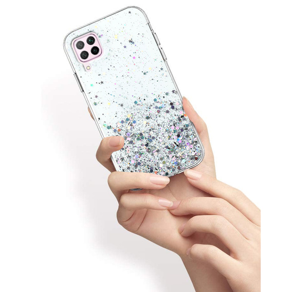 Pouzdro pro Huawei P40 Lite, Glittery, průhledné