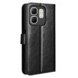 Klopové pouzdro pro Infinix Hot 50i 4G, Crazy Horse Wallet, černé