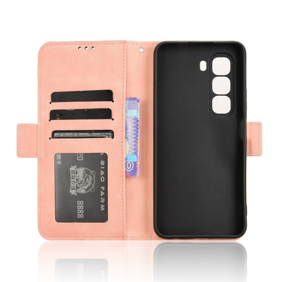 Klopové pouzdro pro Infinix Hot 50 Pro+ 4G, Card Slot, růžové