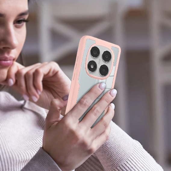 Pouzdro pro Xiaomi Redmi Note 14 Pro 5G, Shockproof, s fólií, růžové