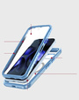 Pouzdro pro Google Pixel 9A, Shockproof, se sklem, pro MagSafe, modré