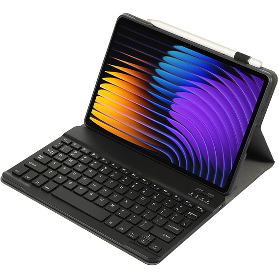 Pouzdro s bluetooth klávesnicí pro Xiaomi Pad 7 / Xiaomi Pad 7 Pro, černé