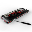 Pouzdro pro Google Pixel 8 Pro, Armor Bumper, s krytem objektivu, černá / stříbrná