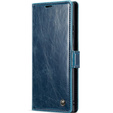 CASEME flipové pouzdro pro Samsung Galaxy Note 20 Ultra, Waxy Textured, modré