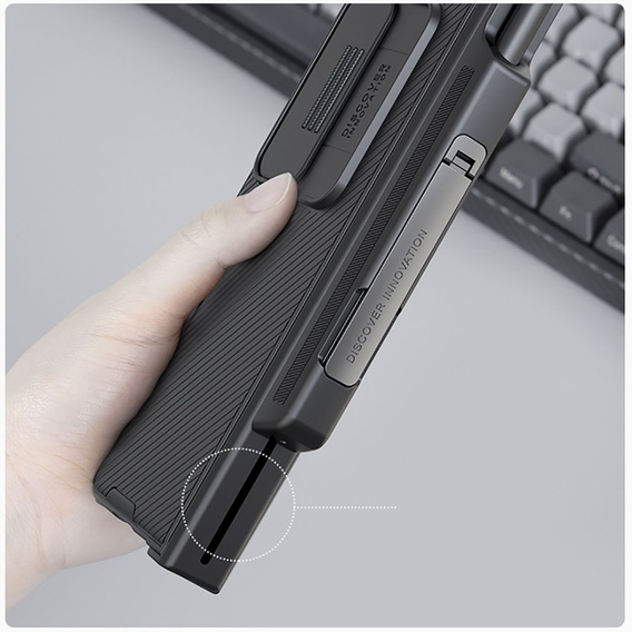 Pouzdro pro Samsung Galaxy Z Fold4 5G, obrněné Nillkin, CamShield Pro, černé