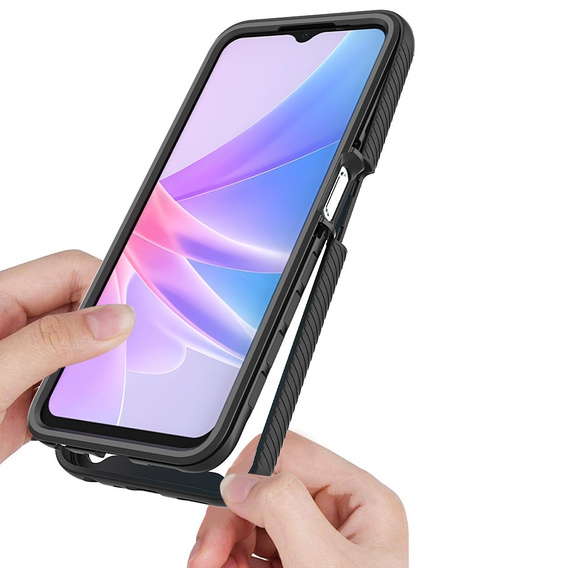 Pouzdro pro Oppo A78 5G, Shockproof, s fólií, černé