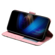 Klopové pouzdro pro Samsung Galaxy A35 5G, Wallet, Roses bílé