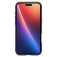 Pouzdro Spigen pro iPhone 16, Rugged Armor MagSafe, černé + tvrzené sklo 9H