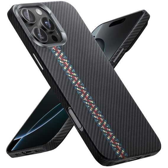 Pouzdro pro iPhone 16 Pro Max, Carbon Fiber MagSafe, černé