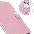 Pouzdro pro Samsung Galaxy Tab A7 Lite 8.7, s klopou, animal, růžové