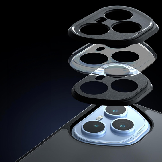 Pouzdro pro Honor 400 Pro 5G, pro MagSafe, ERBORD Matt Case, černý + sklo na displej