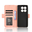 Klopové pouzdro pro Xiaomi 14T Pro, Card Slot, růžové