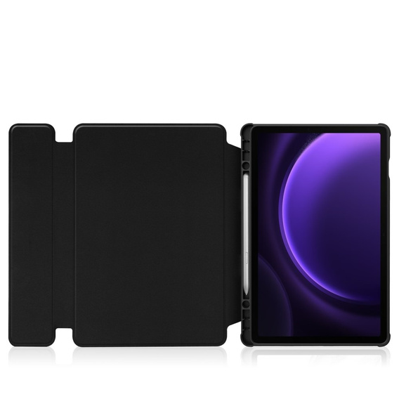 Pouzdro s klávesnicí pro Samsung Galaxy Tab S10 Lite / S10 FE / S9 FE, Rotary 360° Leather, černé