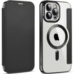 Klopové pouzdro pro iPhone 12 Pro Max, RFID Wallet MagSafe CamShield, černé