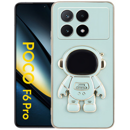 Pouzdro pro Xiaomi Poco F6 Pro, Astronaut, zelené