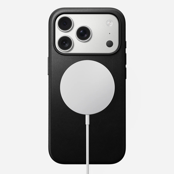 Pouzdro Nomad pro iPhone 17 Pro, moderní kožené pouzdro, černé
