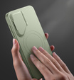 Pouzdro pro Samsung Galaxy S25, Suritch Shockproof, pro MagSafe, zelené