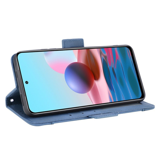 Klopové pouzdro pro Xiaomi Redmi Note 10/10S, Card Slot, modré