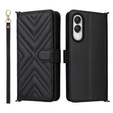 Flipové pouzdro pro Samsung Galaxy S25 Edge, Crossbody Leather Wallet, černé
