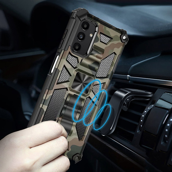 Pouzdro pro Samsung Galaxy A04S / A13 5G, Armor Kickstand, zelené