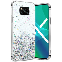 Pouzdro pro Xiaomi POCO X3 / X3 NFC, Glittery, průhledné