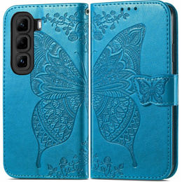 Klopové pouzdro pro Infinix Hot 50 4G, Butterfly, modré