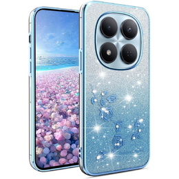 Pouzdro s glitry Glitter Flower pro Xiaomi Redmi Note 15 Pro 5G