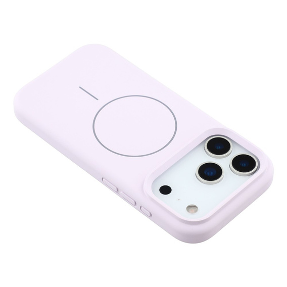 Silikonové pouzdro pro iPhone 17 Pro Max, pro MagSafe, proti nárazu, fialové