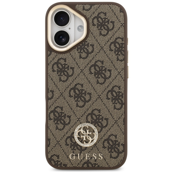 Pouzdro GUESS 4G Strass Logo pro MagSafe s páskem pro iPhone 17