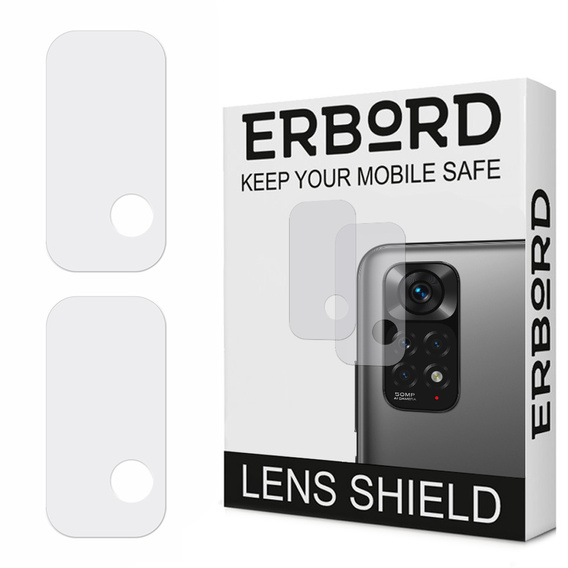 2x tvrzené sklo ERBORD pro kameru na Xiaomi Redmi Note 11