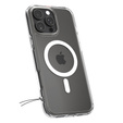 Pouzdro MagSafe Spigen pro iPhone 16 Pro, Ultra Hybrid, transparentní / bílé + 9H tvrzené sklo