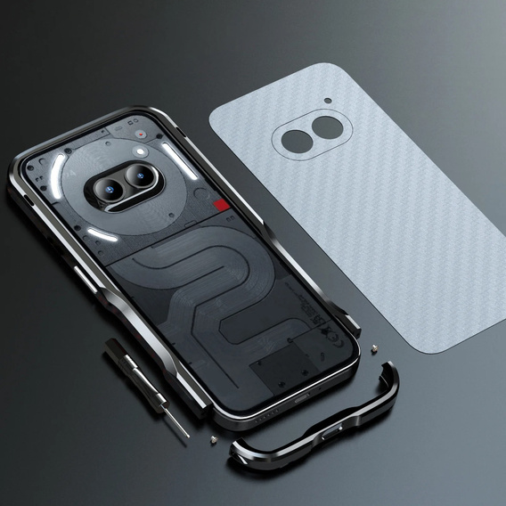 Pouzdro LUPHIE pro Nothing Phone 2a / 2a Plus, Armor Bumper, černé