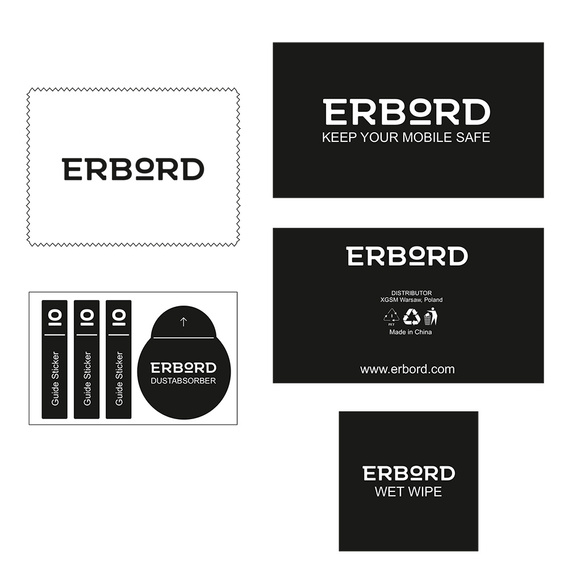 2x tvrzené sklo ERBORD 9H Hard Glass pro Vivo X300 Pro