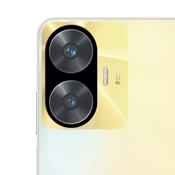 2x tvrzené sklo ERBORD pro kameru na Realme C55, černé