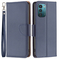 Klopové pouzdro pro Nokia G11 / G21, Litchi Wallet Case, modré