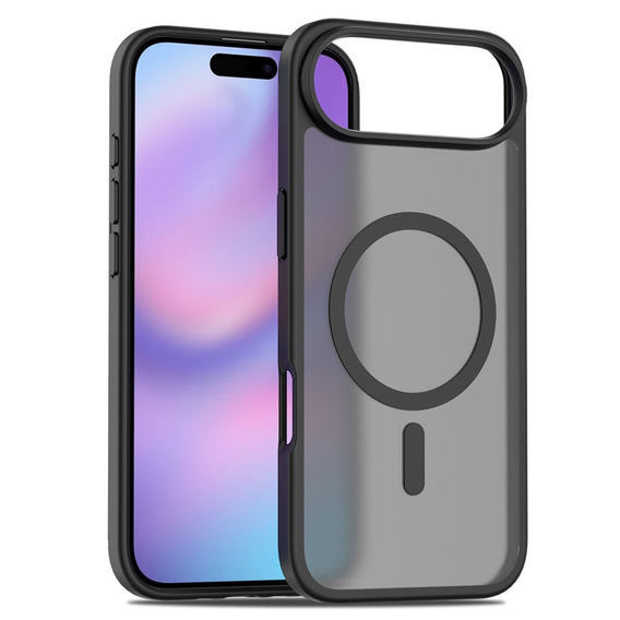 Matné pouzdro pro iPhone Air, pro MagSafe, průsvitné černé