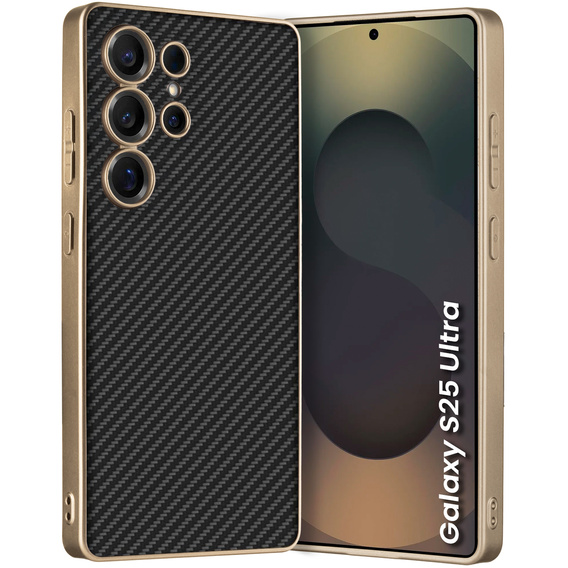 Pouzdro pro Samsung Galaxy S25 Ultra, GKK Leather, carbon černé
