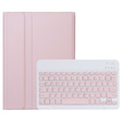 Pouzdro s bluetooth klávesnicí pro Xiaomi Pad 7 / 7 Pro, růžové
