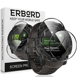2x hybridní sklo ERBORD pro Garmin Instinct 3 45mm