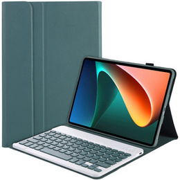 Pouzdro + klávesnice Xiaomi Pad 5/5 Pro, zelené