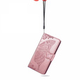 Klopové pouzdro pro Xiaomi Redmi A3, Butterfly, růžové rose gold
