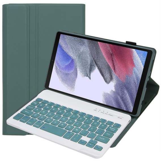 Pouzdro + klávesnice Samsung Galaxy Tab A7 Lite 8.7 T220 / 225, zelené