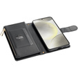 Pouzdro s klopou pro Samsung Galaxy A56 5G, Rhombus Crossbody Leather, černé