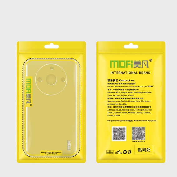 Pouzdro MOFI pro Realme 11 Pro 5G / Pro+ 5G, tenké, průhledné