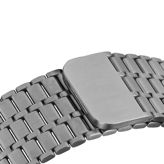 Ocelový náramek pro Apple Watch 1/2/3/4/5/6/7/8/SE/ULTRA 42/44/45/49 MM - šedý