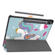 Pouzdro pro Samsung Galaxy Tab S9 Plus, Smartcase, unicorn